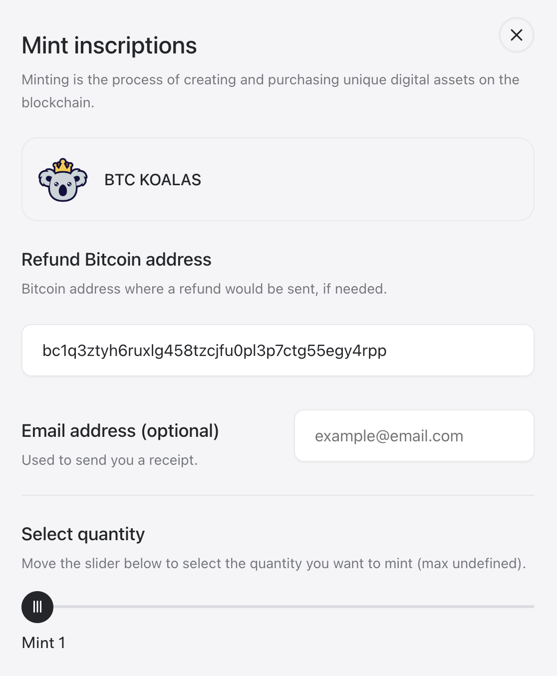 How do I mint an Ordinal on Gamma? Gamma.io Support