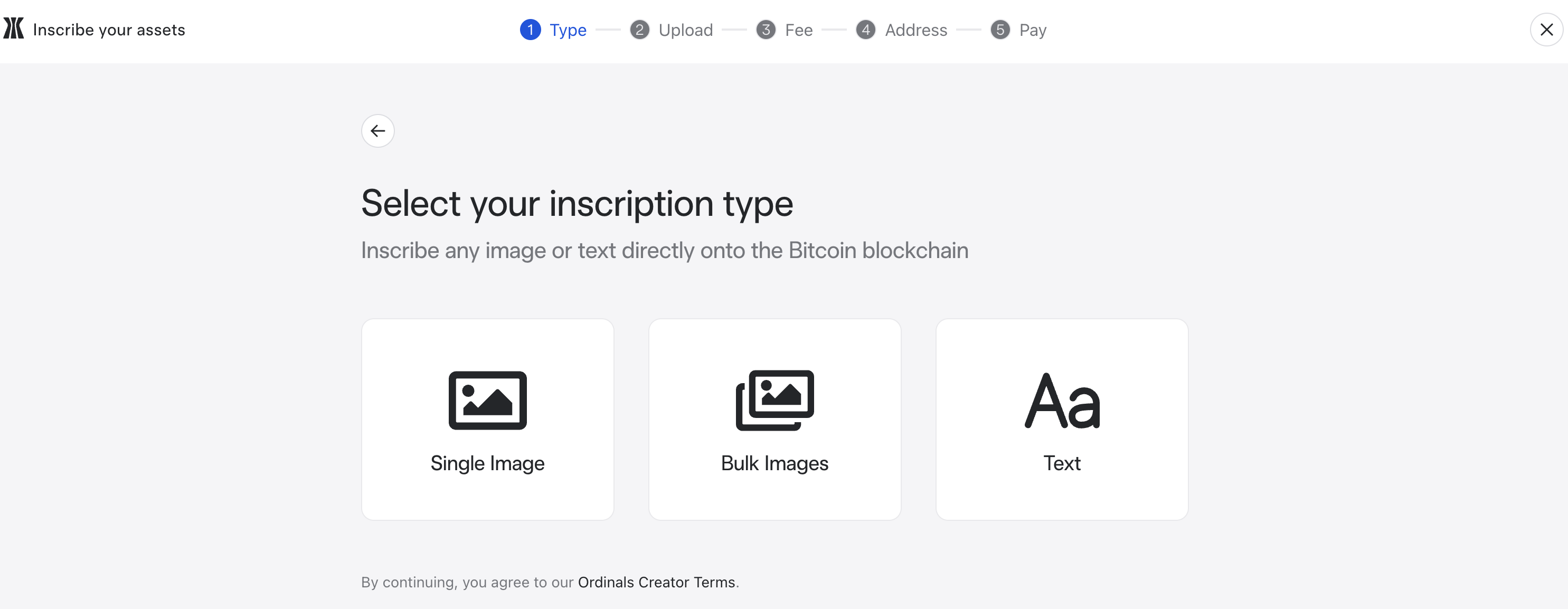 How to create a single inscription on Gamma – Gamma.io Support